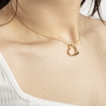 Pendant 750/18 K Yellow Gold Heart - 1156.06778/0009