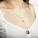 Pendant 750/18 K Yellow Gold Heart - 1156.08090/0001