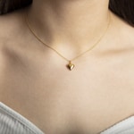 Pendant 750/18 K Yellow Gold Heart - 1156.08271/0001