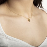 Pendant 750/18 K Yellow Gold Heart - 1156.08271/0001