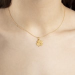 Anhänger 750/18 K Gelbgold Kleeblatt - 1156.06705/0005