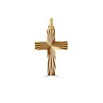 Pendant 750/18 K Yellow Gold 18x27mm, Cross