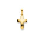 Pendentif or jaune 750/18 ct, Croix