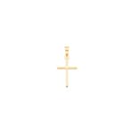 Pendentif or jaune 750/18 ct, Croix