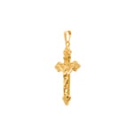 Pendant 750/18 K Yellow Gold Cross - AKR1041