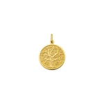 Pendentif or jaune 750/18 ct Arbre de vie Ø 18mm - AY1009