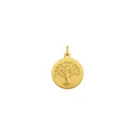 Pendentif or jaune 750/18 ct Arbre de vie Ø 18mm - AY1021