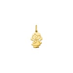 Pendentif or jaune 750/18 ct Petite fille