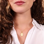 Pendant 750/18 K Yellow Gold Milagrosa Immaculata 13x19mm - 5419