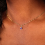 Pendant 750/18 K Yellow Gold with Amethyst - 679641AG