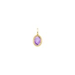 Anhänger 750/18 K Gelbgold mit Amethyst oval
