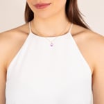 Pendant 750/18 K Yellow Gold with round Amethyst - 476001A