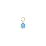 Pendant 750/18 K Yellow Gold with Blue Topaz - 679101TOG