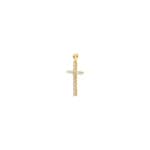 Anhänger 750/18 K Gelbgold Kreuz mit Brillanten 0.50 ct H/si - AN-69181-GG