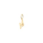 Pendant 750/18 K Yellow Gold with Diamond 0.01ct., Letter M - 2950.2M