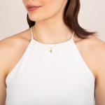 Pendant 750/18 K Yellow Gold with Diamond 0.01ct., Letter T - 2950.2T