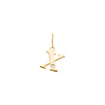 Anhänger 750/18 K Gelbgold mit Diamant 0.01ct., Buchstabe X