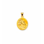 Anhänger 750/18 K Gelbgold mit Diamant, Schutzengel
