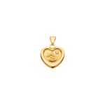 Pendentif or jaune 750/18 ct avec diamant, Ange gardien