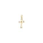 Anhänger 750/18 K Gelbgold Kreuz mit Diamanten 0.040 ct H/si - AN-56695-GG