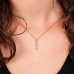 Anhänger 750/18 K Gelbgold mit Diamanten 0.06 ct H/si - AN-73274-GG