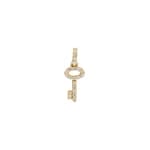 Anhänger 750/18 K Gelbgold mit Diamanten 0.09 ct H/si, Schlüssel