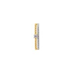 Anhänger 750/18 K Gelbgold mit Diamanten 0.12 ct H/si