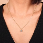 Anhänger 750/18 K Gelbgold mit Diamanten 0.18 ct H/si - AN-50293-GG