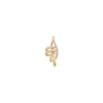 Pendentif or jaune 750/18 ct avec diamants 0.19 ct