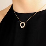 Pendant 750/18 K Yellow Gold with Diamonds 0.25 ct H/si - AN-70010-GG