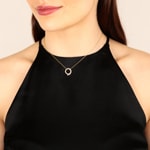 Pendant 750/18 K Yellow Gold with Diamonds 0.25 ct H/si - AN-70010-GG