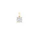 Anhänger 750/18 K Gelbgold mit Diamanten 0.33 ct H/si