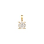 Pendant 750/18 K Yellow Gold with Diamonds 0.33 ct H/si