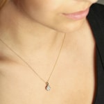 Pendant 750/18 K Yellow Gold with Diamonds 0.34 ct H/si - AN-69631-GG