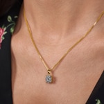 Anhänger 750/18 K Gelbgold mit Diamanten 0.50 ct H/si - AN-69173-GG