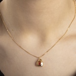 Anhänger 750/18 K Gelbgold Kuhglocke mit Lack - 1156.08752/0001