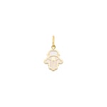 Anhänger 750/18 K Gelbgold mit Perlmutt, Fatimas Hand