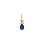 Anhänger 750/18 K Gelbgold mit Saphir & Diamanten 0.04 ct