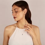 Anhänger 750/18 K Gelbgold mit Saphir oval und Diamanten 0.05 ct H/si - AN-52473-SAF-GG