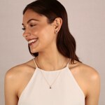 Anhänger 750/18 K Gelbgold mit Saphir oval und Diamanten 0.05 ct H/si - AN-52593-SAF-GG