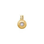 Pendant 750/18 K Yellow Gold with Cubic Zirconia - 2285