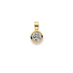 Anhänger 750/18 K Gelbgold mit Zirkonia