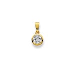 Anhänger 750/18 K Gelbgold mit Zirkonia
