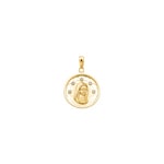 Anhänger 750/18 K Gelbgold mit Zirkonia, Madonna