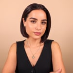 Pendant 750/18 K Yellow Gold with Cubic Zirconia, Madonna - 641163ZIRG