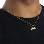 Pendant 750/18 K Yellow Gold Motorcycle - 1156.08525/0001