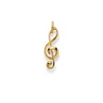 Pendentif or jaune 750/18 ct, Clé de sol