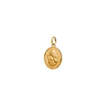 Pendant 750/18 K Yellow Gold Guardian Angel Ø 15mm - 20714