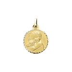 Anhänger 750/18 K Gelbgold Ø 15mm, Schutzengel