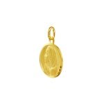 Pendant 750/18 K Yellow Gold Virgin Mary Ø 17mm - 20445